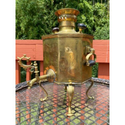 Rare Antique Imperial Russian Samovar Tea Urn Balashev Brothers