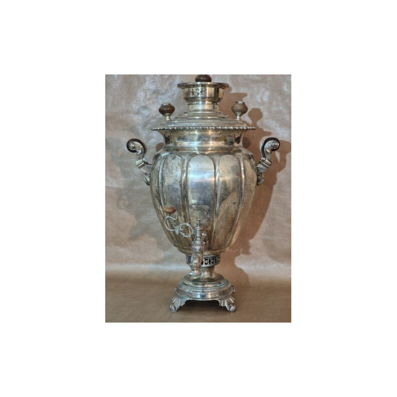 Antique Brass Samovar Made In Tula By Batashev With Stamp Rare Collectible